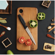 Brown Rectangle Wooden Chopping Board With Handle