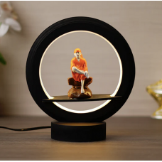 Sai Baba Decorative Circular Night Lamp