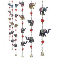 Multicolor Handcrafted Decorative Rajasthani Elephant Wall/Door Hanging Toran Set of 2