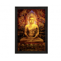 Spiritual Lord Buddha Satin Matt Texture UV Art Painting