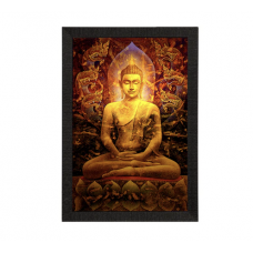 Spiritual Lord Buddha Satin Matt Texture UV Art Painting